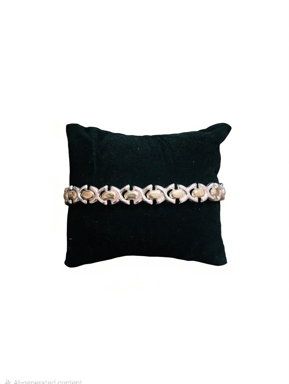 XOXO .925 Two-Tone Gold and Silver 8 In Link Bracelet - Women's Jewelry